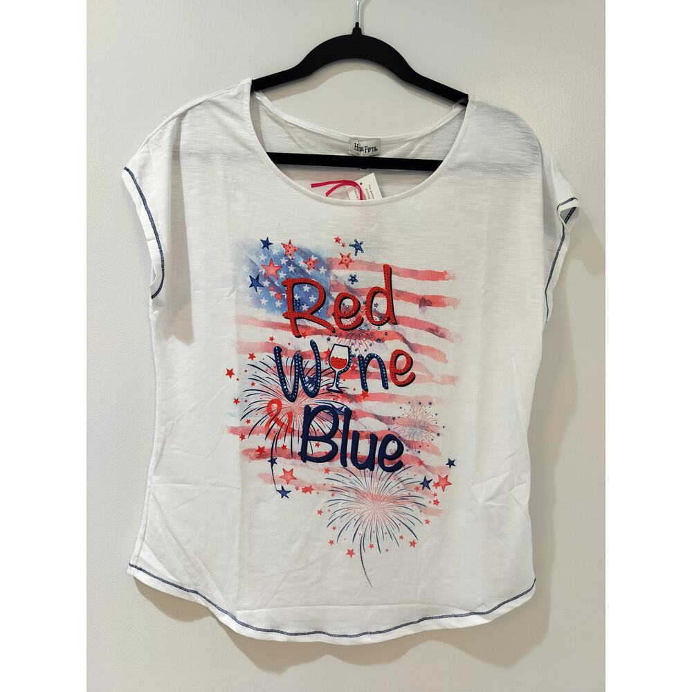 High Fifth Women’s Plus 1X Graphic Tee Casual Short Sleeve Crew Neck Top